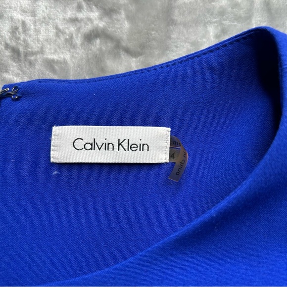 Calvin Klein Blue Ruffle Dress - Picture 4 of 6